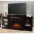 Bowery Hill Transitional Wood Fireplace TV Stand for TVs up to 67