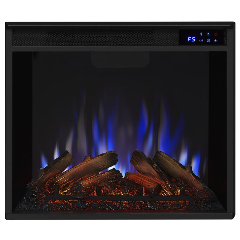 Bowery Hill Traditional Electric Steel Firebox in Black