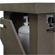 Bowery Hill Contemporary Propane Fire Pit in Glacier Gray
