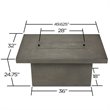 Bowery Hill Contemporary Propane Fire Pit in Glacier Gray