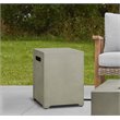 Bowery Hill Modern Steel Propane Tank Cover in Mist Gray