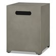Bowery Hill Modern Steel Propane Tank Cover in Mist Gray