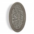 Bowery Hill Contemporary Large Oval LP Metal Fire Bowl in Glacier Gray