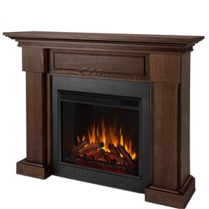 bowery hill contemporary wood electric fireplace