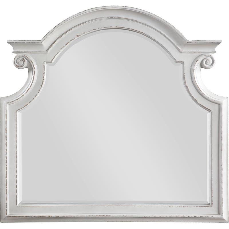 Bowery Hill Modern Mirror in Antique White
