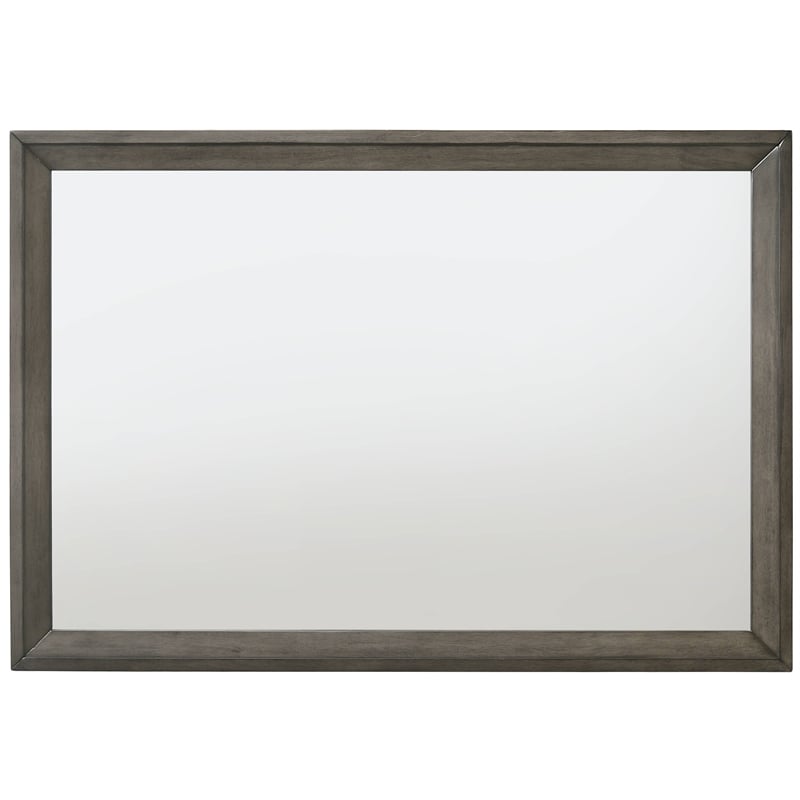 Bowery Hill Contemporary Mirror in Gray Oak