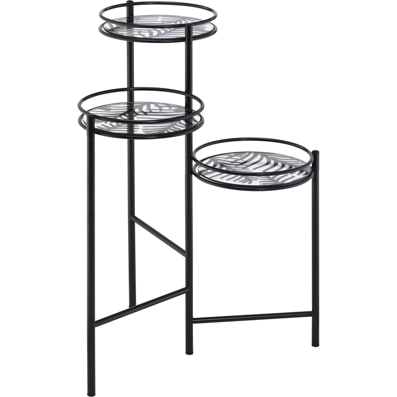 Bowery Hill Modern Plant Stand in Black