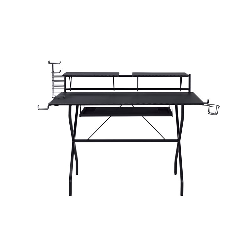 Bowery Hill Contemporary Computer Desk in Black