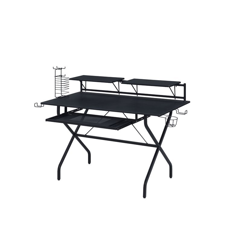 Bowery Hill Contemporary Computer Desk in Black