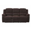 Bowery Hill Contemporary Sofa in Brown Chenille