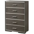 Bowery Hill Contemporary Wood Chest in Gray Oak
