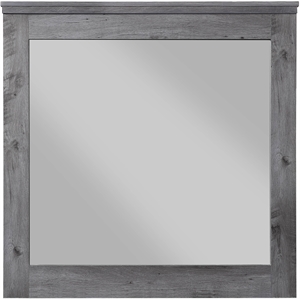 Bowery Hill Farmhouse Mirror in Rustic Gray Oak