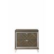 Bowery Hill Contemporary Nightstand in Dark Champagne