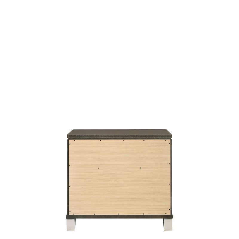 Bowery Hill Contemporary Nightstand in Dark Champagne