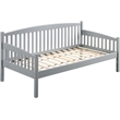 Bowery Hill Contemporary Wood Twin Size Daybed in Gray