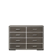 Bowery Hill Contemporary Wood Dresser in Gray Oak