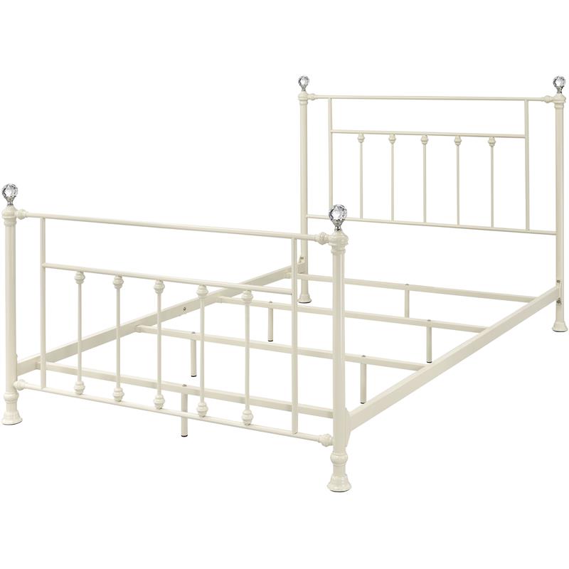 Bowery Hill Modern Full Bed in White Finish