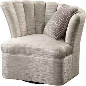 bowery hill contemporary chair in shimmering pearl beige