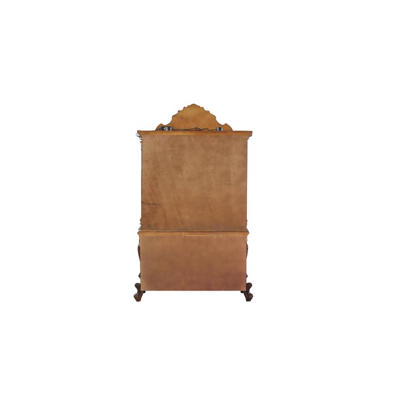 Bowery Hill Traditional Curio Cabinet in Cherry Oak