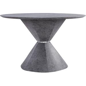 bowery hill contemporary dining table in faux concrete