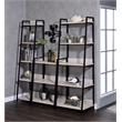 Bowery Hill Contemporary Bookshelf in Natural and Black