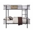 Bowery Hill Contemporary Twin/Twin Bunk Bed in Sandy Gray