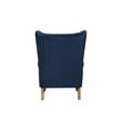 Bowery Hill Modern Accent Chair in Navy Blue Velvet