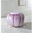 Bowery Hill Contemporary Ottoman in Bubblegum Pink Velvet
