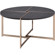 Bowery Hill Contemporary Coffee Table in Black & Champagne