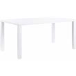 Bowery Hill Contemporary Dining Table in White High Gloss Finish