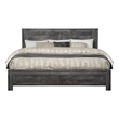 Bowery Hill Farmhouse Wood Eastern King Bed in Rustic Gray Oak