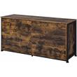 Bowery Hill Contemporary Dresser in Rustic Oak & Black Finish