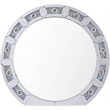 Bowery Hill Contemporary Table Mirror in Mirrored and Faux Diamonds