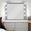 Bowery Hill Modern Mirror in Mirrored & Champagne Finish