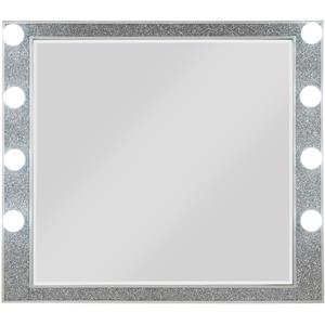 bowery hill modern mirror in mirrored & champagne finish
