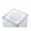 Bowery Hill Contemporary Nightstand with LED Lights in Mirrored