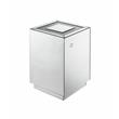 Bowery Hill Contemporary Nightstand with LED Lights in Mirrored