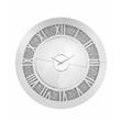 Bowery Hill Contemporary Wall Clock in Mirrored & Faux Diamonds