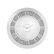 Bowery Hill Contemporary Wall Clock in Mirrored & Faux Diamonds