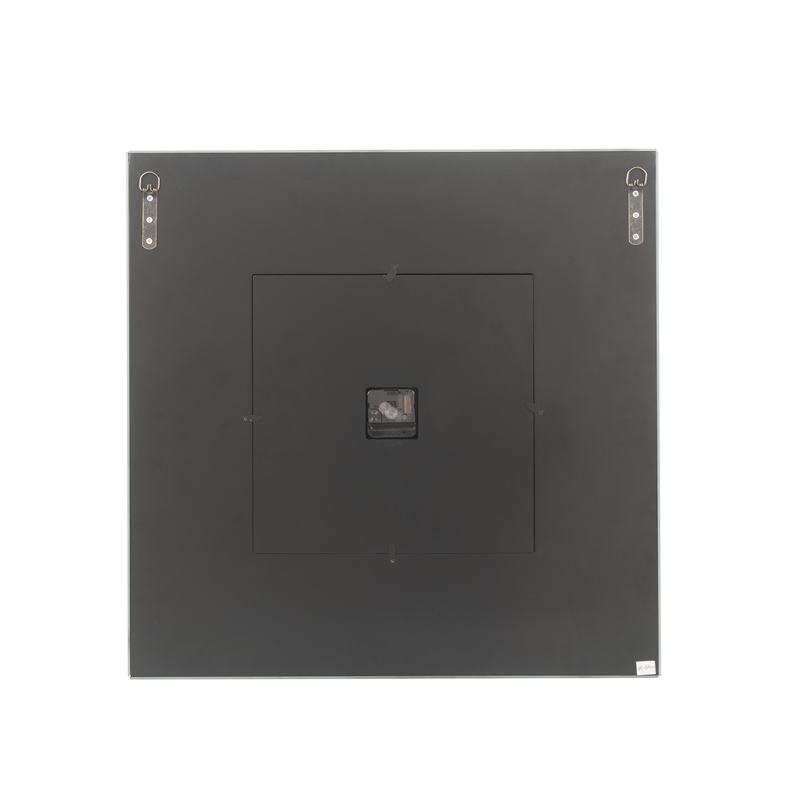 Bowery Hill Contemporary Wall Clock in Mirrored & Faux Diamonds