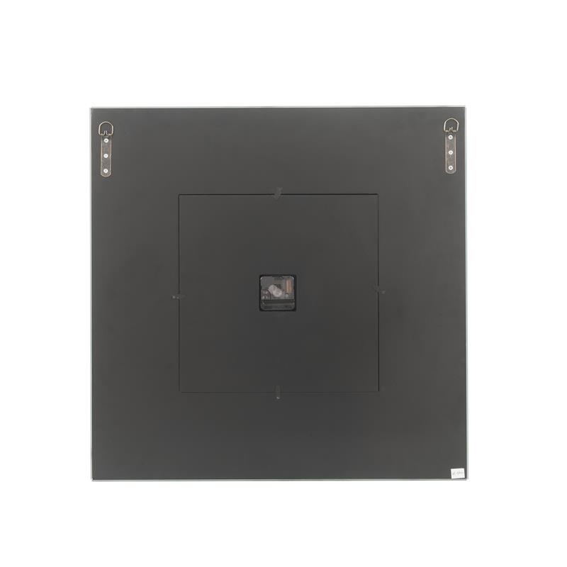 Bowery Hill Contemporary Wall Clock in Mirrored & Faux Diamonds