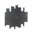 Bowery Hill Contemporary Wall Clock in Mirrored & Faux Diamonds