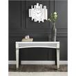 Bowery Hill Contemporary Wall Clock in Mirrored & Faux Diamonds