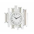 Bowery Hill Contemporary Wall Clock in Mirrored & Faux Diamonds