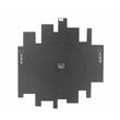 Bowery Hill Contemporary Wall Clock in Mirrored & Faux Diamonds