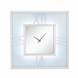 Bowery Hill Contemporary Wall Clock in Mirrored & Faux Diamonds
