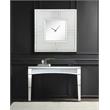 Bowery Hill Contemporary Wall Clock in Mirrored & Faux Diamonds