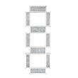 Bowery Hill Contemporary Wall Decor in Mirrored & Faux Diamonds