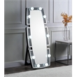 Bowery Hill Contemporary Wall Mirror in Mirrored and Faux Diamonds