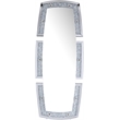 Bowery Hill Contemporary Wall Mirror in Mirrored and Faux Diamonds